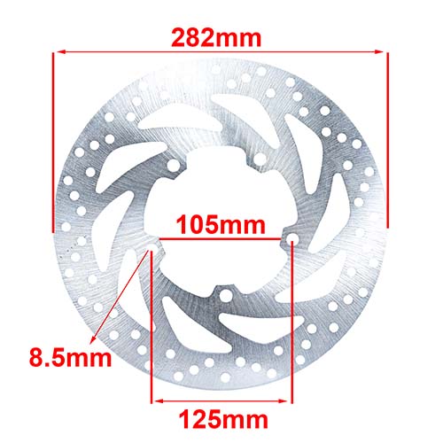 DISCO DE FRENO YAMAHA YBR 250 DELANTERO HYD (D8117)