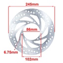 DISCO DE FRENO YAMAHA XTZ 250 DELANTERO HYD (D8123)