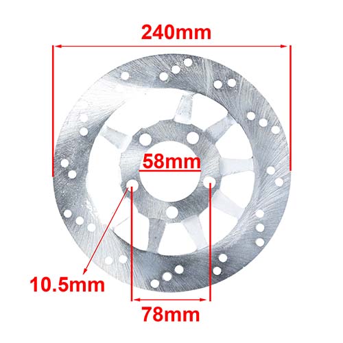 DISCO DE FRENO HONDA CG 150 TITAN DELANTERO HYD (D8125)