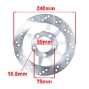 DISCO DE FRENO HONDA CG 150 TITAN DELANTERO HYD (D8125)