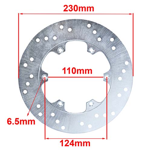 DISCO DE FRENO BAJAJ 220 TRASERO HYD (D8126)