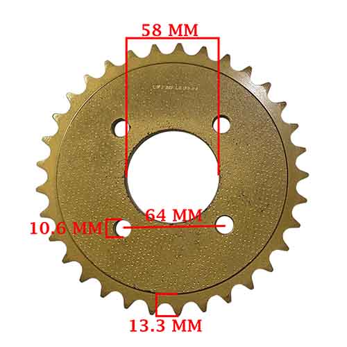CORONA Y PIÑON MONDIAL HD 254 (33-14) CREUSO (9167-KIT)