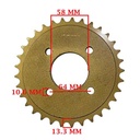 CORONA Y PIÑON MONDIAL HD 254 (33-14) CREUSO (9167-KIT)