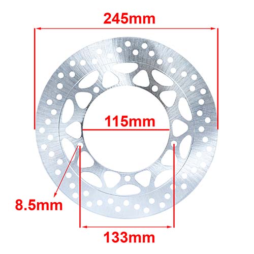 DISCO DE FRENO YAMAHA YBR 125 ED 5 AGUJ. HYD (D8128)