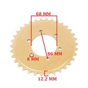 CORONA Y PIÑON MONDIAL RD 200 K (34-14) CREUSO (9173-KIT)