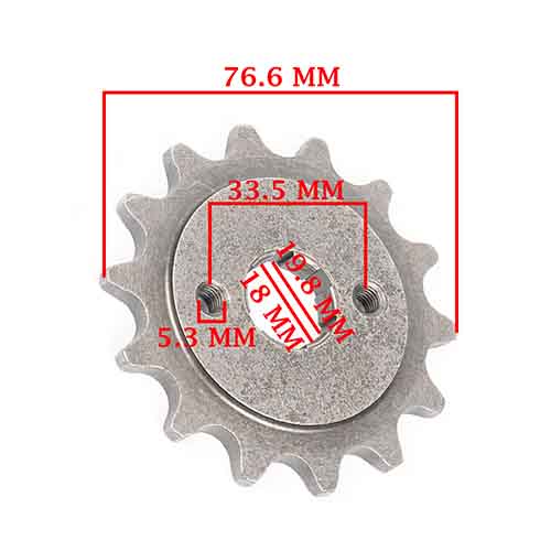 CORONA Y PIÑON MONDIAL RD 200 K (34-14) CREUSO (9173-KIT)