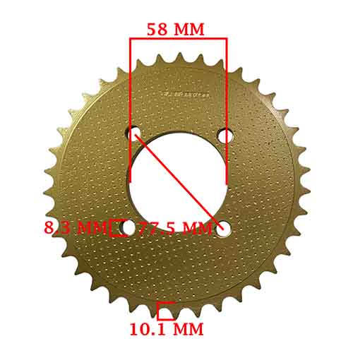 CORONA Y PIÑON MOTOMEL S2 150 / 200 CUSTOM (38-15) CREUSO (9200-KIT)