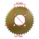 CORONA Y PIÑON MOTOMEL S2 150 / 200 CUSTOM (38-15) CREUSO (9200-KIT)