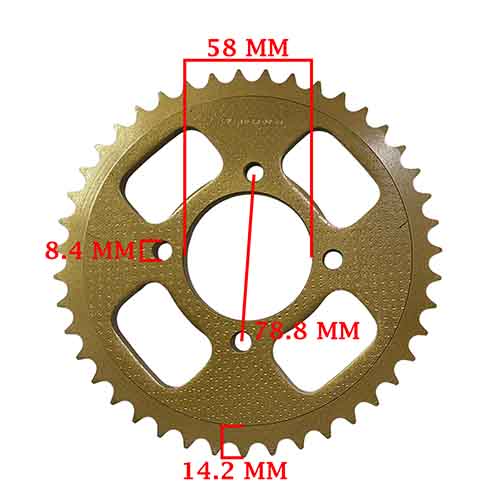 CORONA Y PIÑON MOTOMEL SKUA 150 (43-15) CREUSO (9208-KIT)