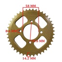 CORONA Y PIÑON MOTOMEL SKUA 150 (43-15) CREUSO (9208-KIT)