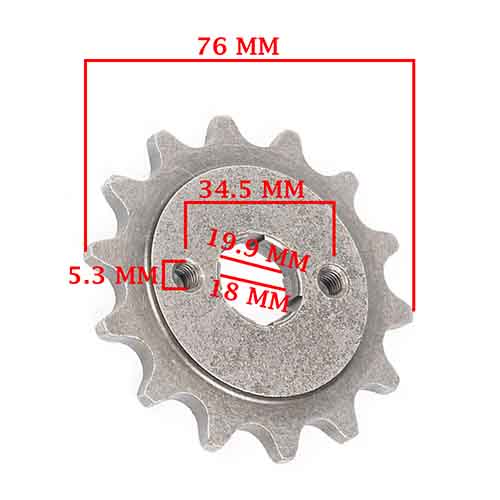 CORONA Y PIÑON TIBO 250 (34-14) CREUSO (9242-KIT)