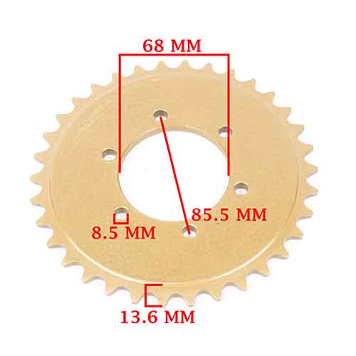 CORONA Y PIÑON TIBO 250 (34-14) CREUSO (9242-KIT)