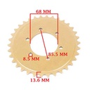 CORONA Y PIÑON TIBO 250 (34-14) CREUSO (9242-KIT)