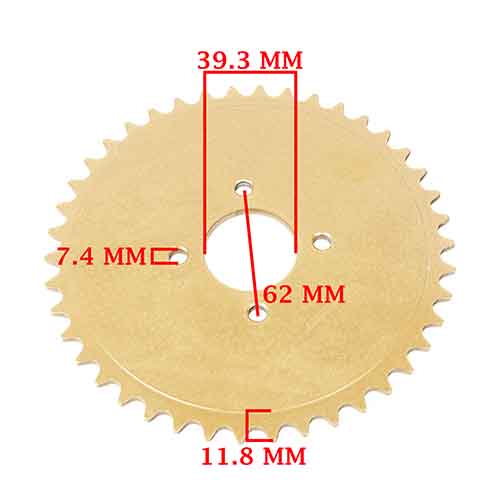 CORONA Y PIÑON ZANELLA 50 V3 PLANA CARGA / NEW FIRE (42-10) CREUSO (9424-KIT)