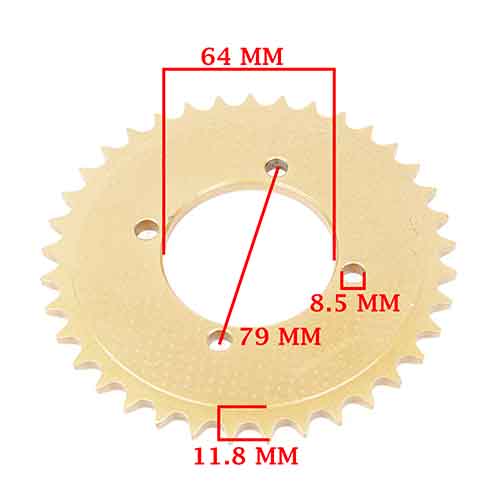 CORONA Y PIÑON YAMAHA T105 CRYPTON / E (37-15) CREUSO (9309-KIT)