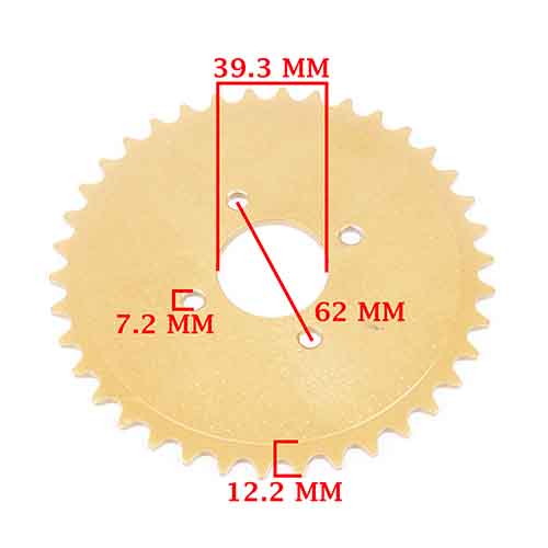 CORONA Y PIÑON ZANELLA 50 V3 PLANA CARGA / NEW FIRE (38-10) CREUSO (9417-KIT)