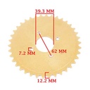 CORONA Y PIÑON ZANELLA 50 V3 PLANA CARGA / NEW FIRE (38-10) CREUSO (9417-KIT)