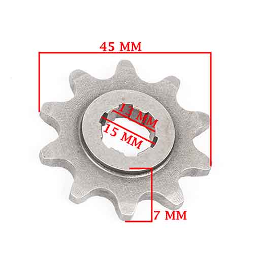 CORONA Y PIÑON ZANELLA 50 V3 PLANA CARGA / NEW FIRE (38-10) CREUSO (9417-KIT)