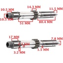 EJE PRIMARIO Z-12 ZANELLA 25 ZR GTA (4T) CREUSO (8338-000)