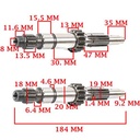 EJE PRIMARIO Z-14 YAMAHA FZ 16 (4T) CREUSO (7071-000)