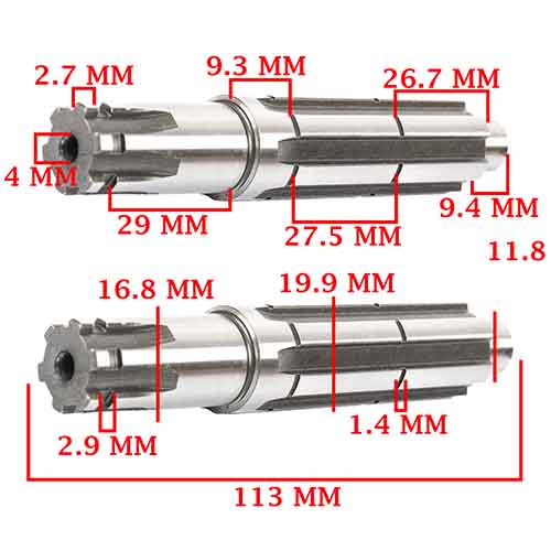 EJE SECUNDARIO HONDA 100 CD/ SLEEK/ SPLENDOR CREUSO (3657-CD)