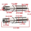 EJE SECUNDARIO HONDA 100 CD/ SLEEK/ SPLENDOR CREUSO (3657-CD)