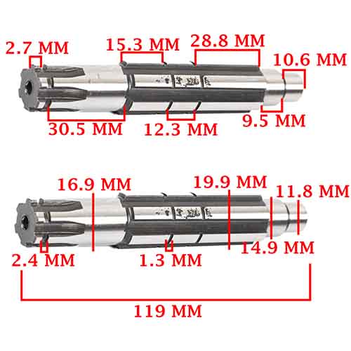 EJE SECUNDARIO HONDA 125 C BIZ/ GP/ FULL/ AR/ CUB CREUSO (3500-000)