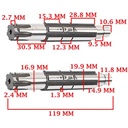 EJE SECUNDARIO HONDA 125 C BIZ/ GP/ FULL/ AR/ CUB CREUSO (3500-000)