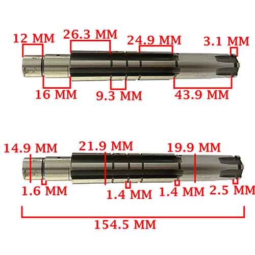 EJE SECUNDARIO HONDA 150 NX CREUSO (1134-000)