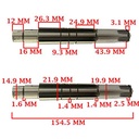 EJE SECUNDARIO HONDA 150 NX CREUSO (1134-000)