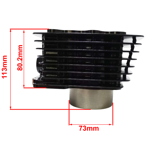 KIT CILINDRO + PISTON MOTOMEL XPLORA 250/MOTORES CHINOS 250CC VARILLERO RECORRIDO 65MM (67MM) STD