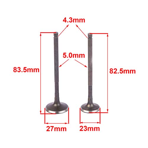 VALVULAS HONDA XR125L AD 27X83.5 ES 23X82.5 AD (JGO) STD