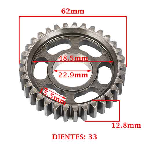 ENGRANAJE 1 VEL. S/SECUNDARIO Z-33 COMPETICION-100/110/125 CREUSO (8200-PRO)