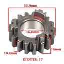 ENGRANAJE 2 VEL. S/PRIMARIO Z-17 HONDA 100 WAVE NF-M3/MH3/FULL/WAVE CREUSO (3524-000)