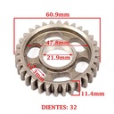 ENGRANAJE 2° VEL. S/SECUNDARIO Z-32 MONDIAL 254 HD -A (MODELO NUEVO) (+02) (4T) CREUSO (7401-000)