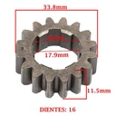 ENGRANAJE 2° VELOCIDAD SOBRE PRIMARIO Z-16 ZANELLA 200 ZR OHC (4T) CREUSO (8323-000)