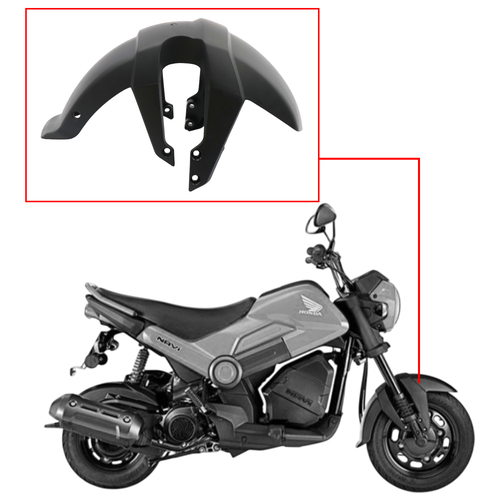 GUARDABARRO DEL. HONDA NAVI 110 NEGRO MTC