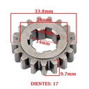 ENGRANAJE 2° VELOCIDAD SOBRE PRIMARIO Z-17 BAJAJ 135 ROUSER -LS (4T) CREUSO (7950-000)