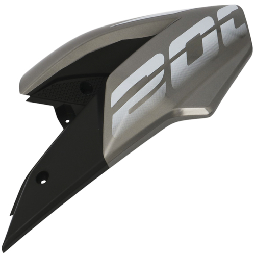 CACHA LATERAL TANQUE BAJAJ PULSAR / ROUSER NS 200 (2024) GRIS LADO DERECHO  MTC