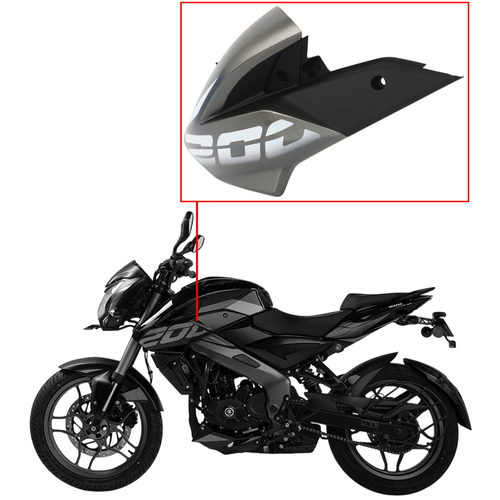 CACHA LATERAL TANQUE BAJAJ PULSAR / ROUSER NS 200 (2024) GRIS LADO IZQUIERDO  MTC