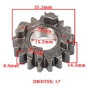 ENGRANAJE 2° VELOCIDAD SOBRE PRIMARIO Z-17 YAMAHA 105 T CRYPTON D/ ED (4T) CREUSO (7007-000)