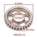 ENGRANAJE 2° VELOCIDAD SOBRE SECUNDARIO Z-32 HONDA 125/ 150 CG TITAN/ 125 FAN (4T) CREUSO (3901-000)