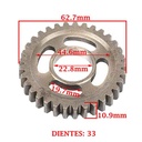 ENGRANAJE 2° VELOCIDAD SOBRE SECUNDARIO Z-33 ZANELLA 200 ZR OHC (4T) CREUSO (8328-000)