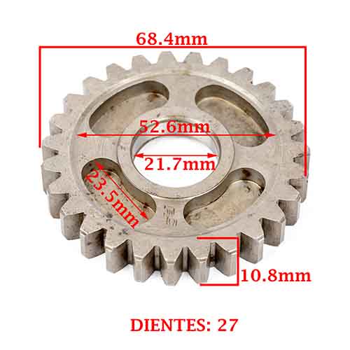 ENGRANAJE 2º VELOCIDAD SOBRE SECUNDARIO Z-27 BETA 250 MOTARD/ CHRONO CREUSO (7868-000)