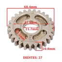 ENGRANAJE 2º VELOCIDAD SOBRE SECUNDARIO Z-27 BETA 250 MOTARD/ CHRONO CREUSO (7868-000)
