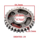 ENGRANAJE 2º VELOCIDAD SOBRE SECUNDARIO Z-29 BETA 200 MOTARD/ CHRONO/ TR 2.0 (4T) CREUSO (7881-000)