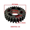 ENGRANAJE 3 VEL. S/SECUNDARIO Z-26 HONDA 100 WAVE NF-M3/MH3/FULL/WAVE CREUSO (3522-000)