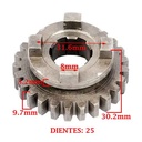 ENGRANAJE 3° VELOCIDAD SOBRE SECUNDARIO Z-25 MOTOMEL 200 DAKAR/ 200 SR/ 200 SKUA CREUSO (5802-000)