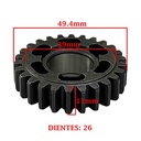 ENGRANAJE 3° VELOCIDAD SOBRE SECUNDARIO Z-26 GUERRERO-MAGIC 100 G/ 100 GD CREUSO (3202-100)