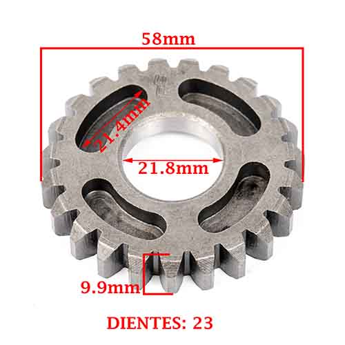 ENGRANAJE 3º VELOCIDAD SOBRE SECUNDARIO Z-23 BETA 200 MOTARD/ CHRONO/ TR 2.0 (4T) CREUSO (7882-000)